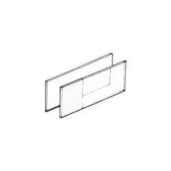 Mikr. sklíčka 76 x 26 x 1 mm s brúsenými hranami a zrazenými rohmi, pre krvné nátery